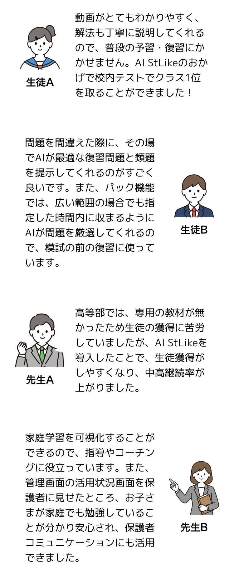 利用者からの声
